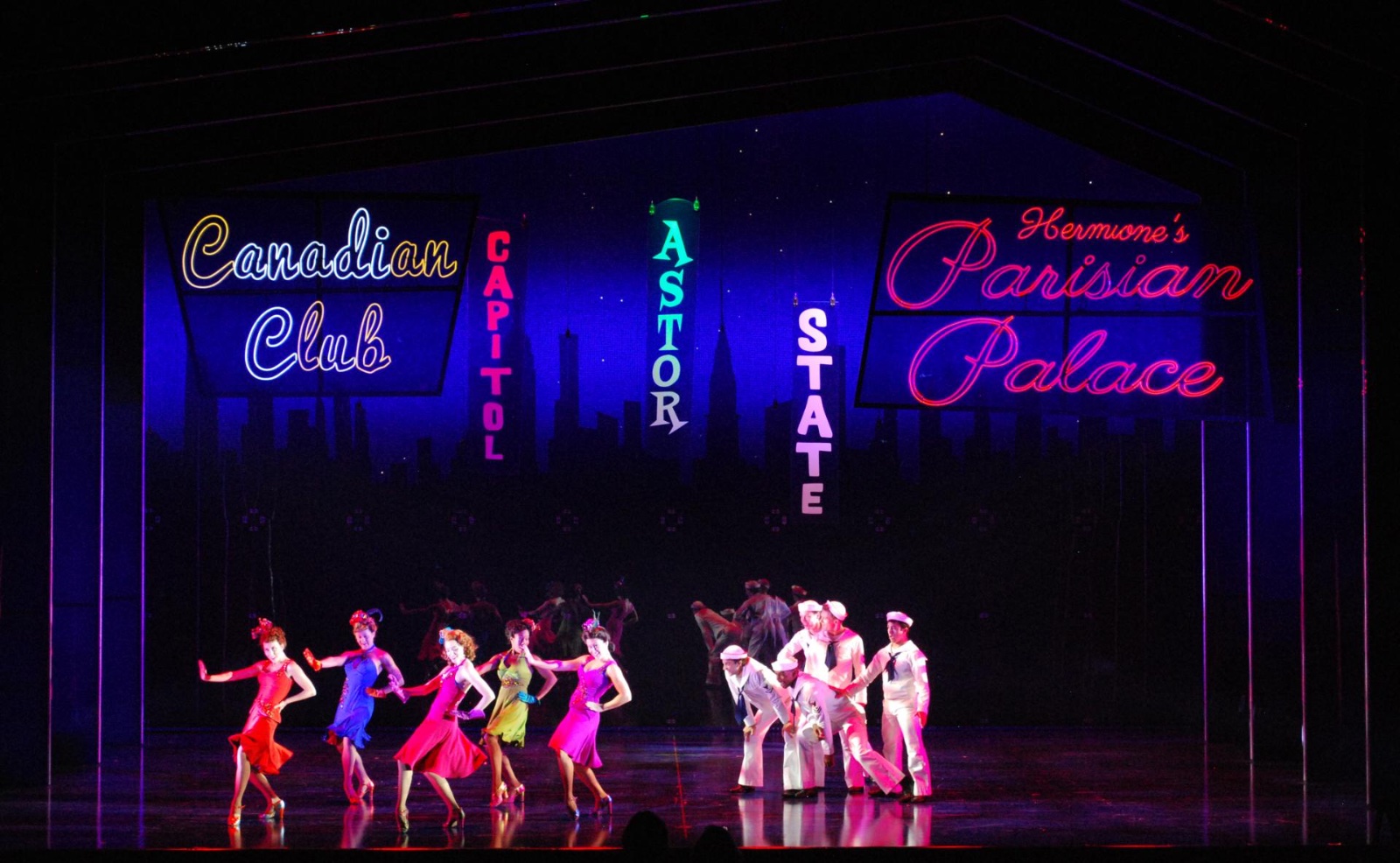 On the Town lighting design by Jason Lyons, The Lyric Theater