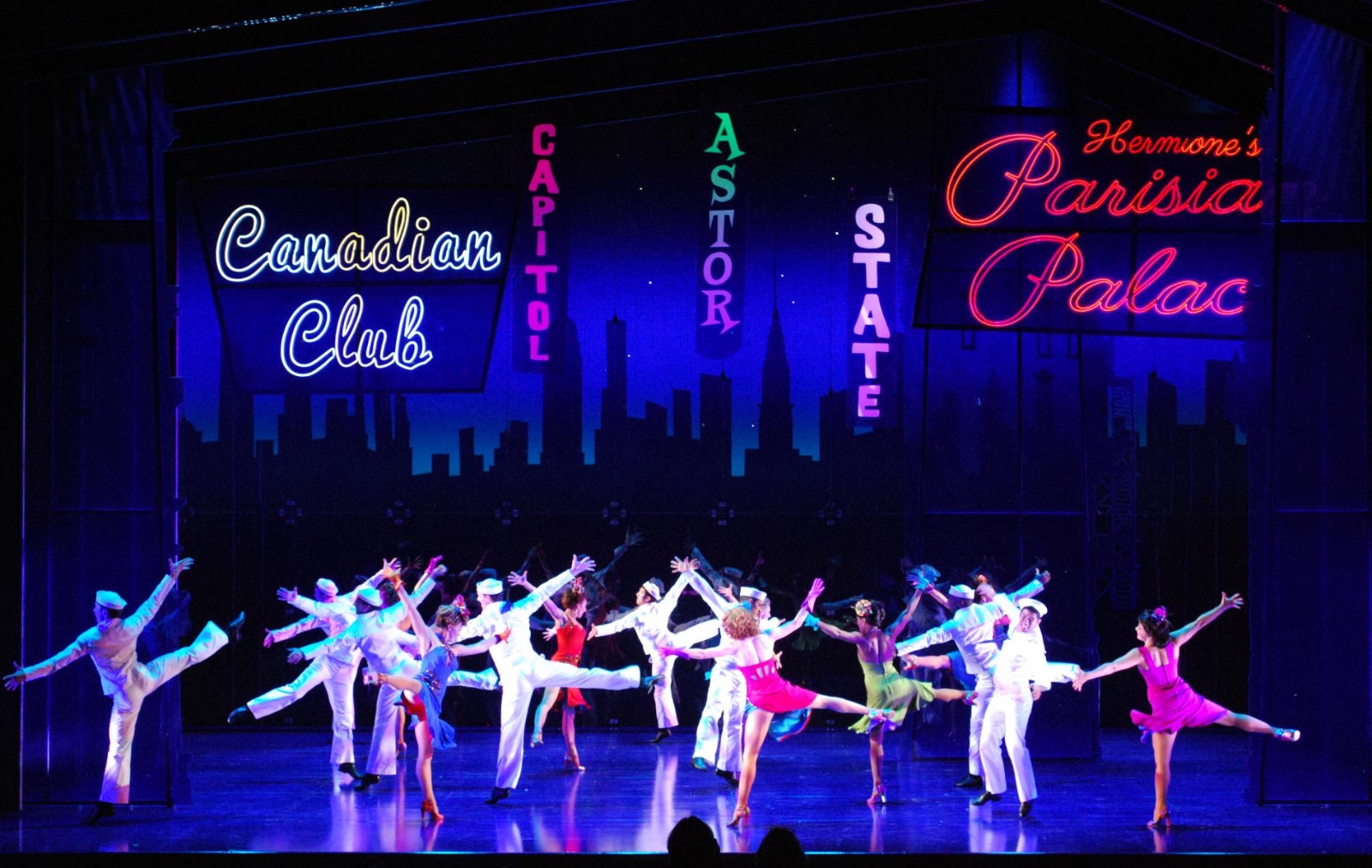 On the Town lighting design by Jason Lyons, The Lyric Theater