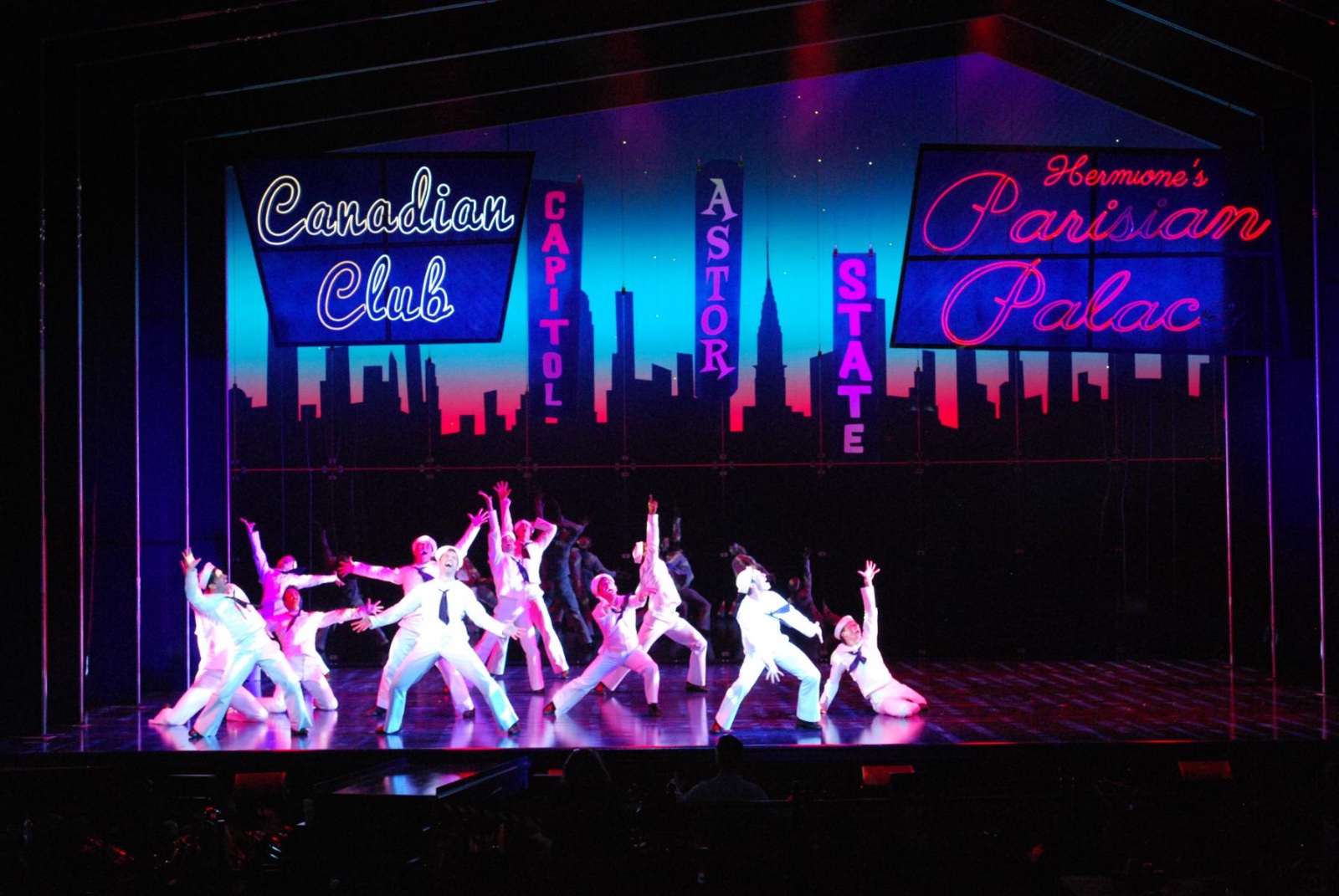 On the Town lighting design by Jason Lyons, The Lyric Theater