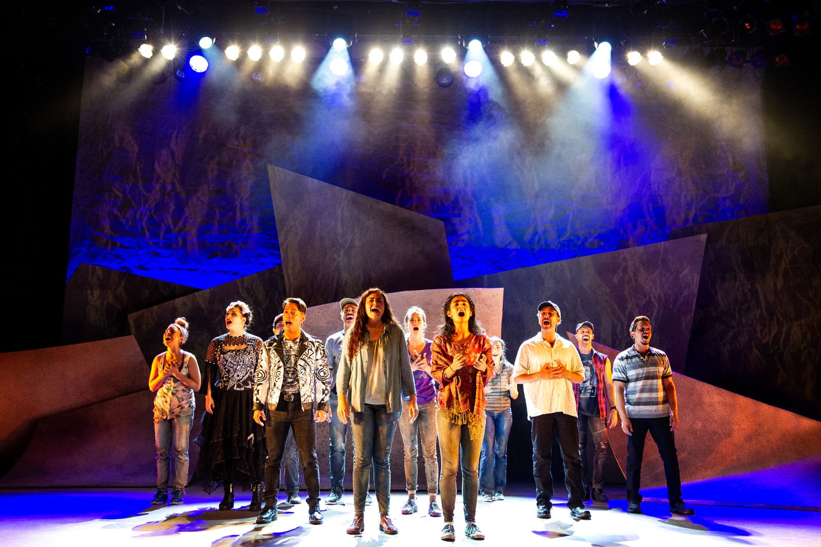 A Crossing lighting design by Jason Lyons, Barrington Stage Company