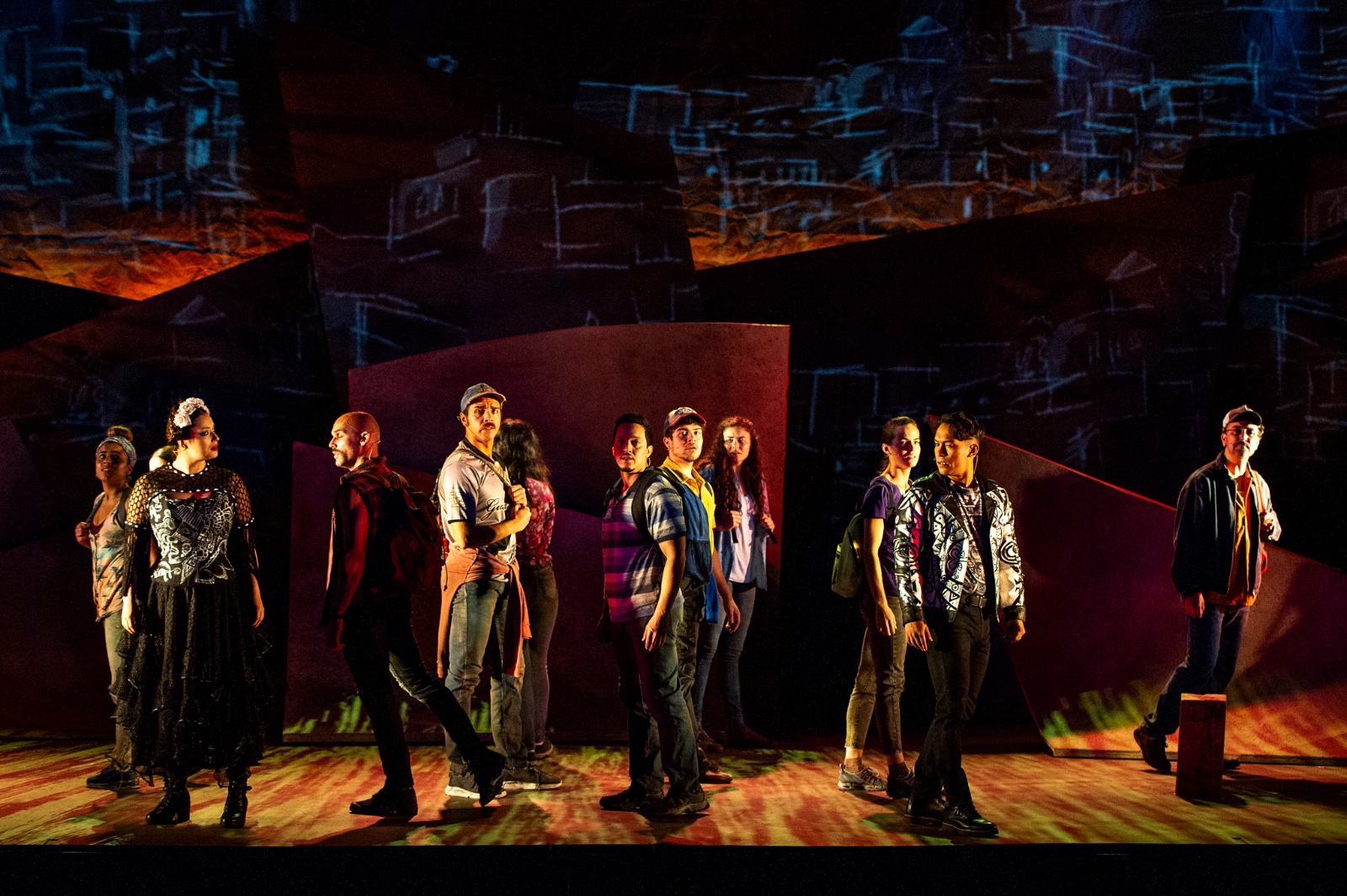 A Crossing lighting design by Jason Lyons, Barrington Stage Company