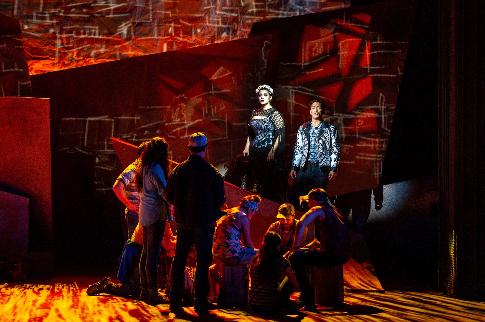A Crossing lighting design by Jason Lyons, Barrington Stage Company