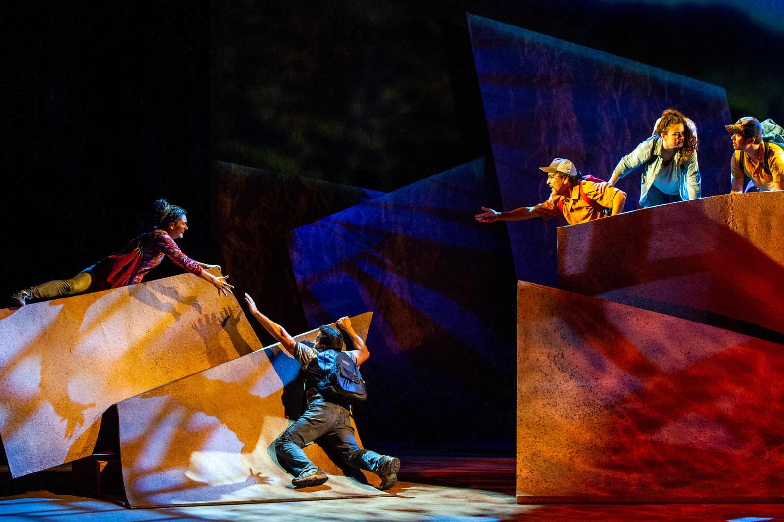 A Crossing lighting design by Jason Lyons, Barrington Stage Company
