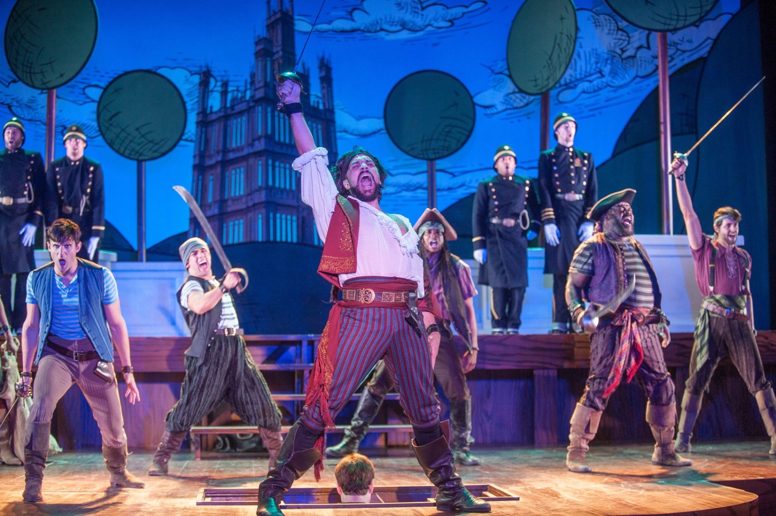 Pirates of Penzance lighting design by Jason Lyons, Barrington Stage Company