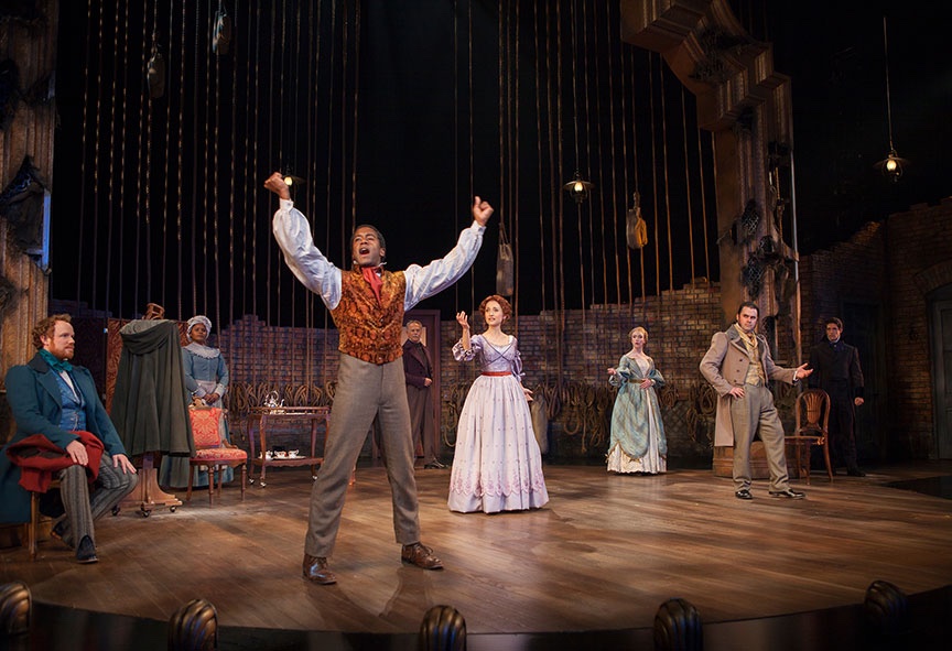 Red Velvet lighting design by Jason Lyons, The Old Globe