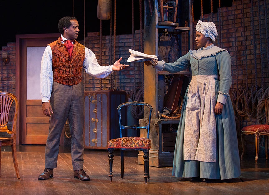 Red Velvet lighting design by Jason Lyons, The Old Globe