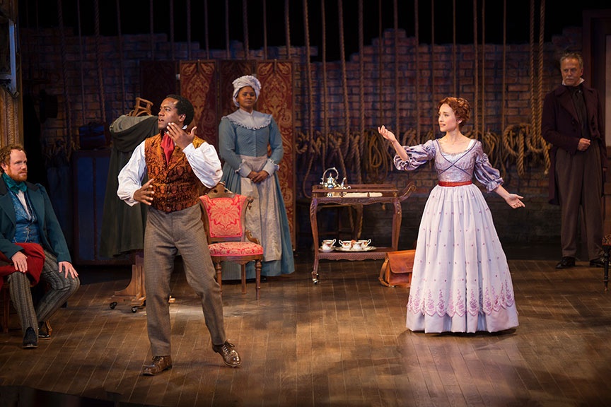 Red Velvet lighting design by Jason Lyons, The Old Globe