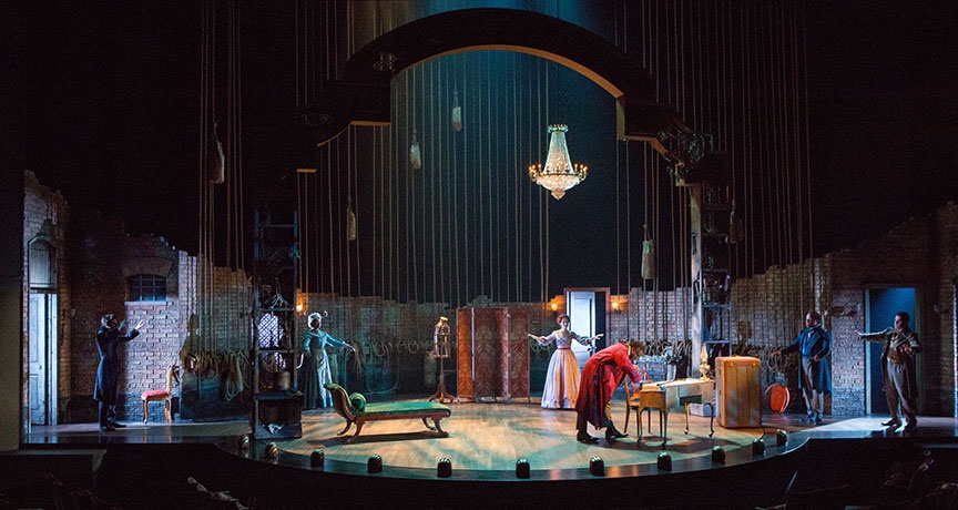 Red Velvet lighting design by Jason Lyons, The Old Globe