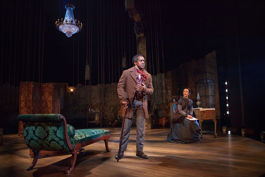 Red Velvet lighting design by Jason Lyons, The Old Globe