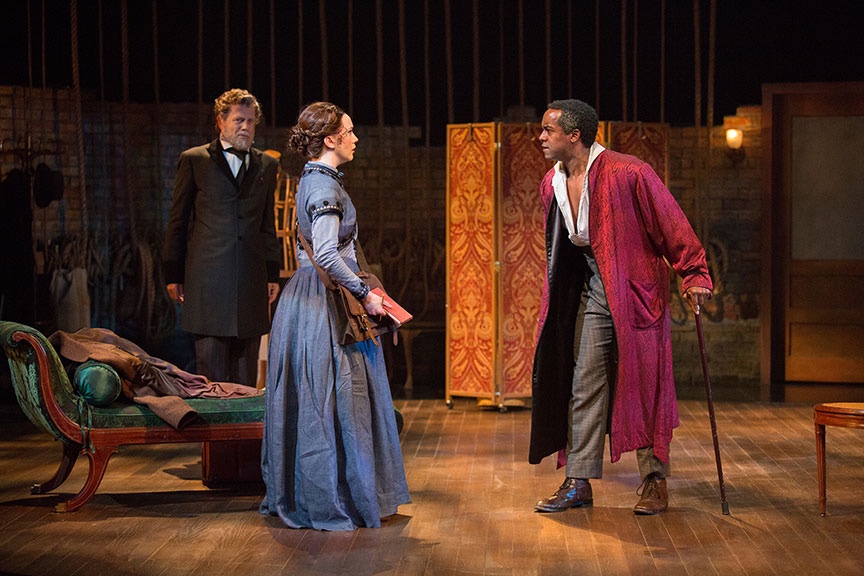 Red Velvet lighting design by Jason Lyons, The Old Globe