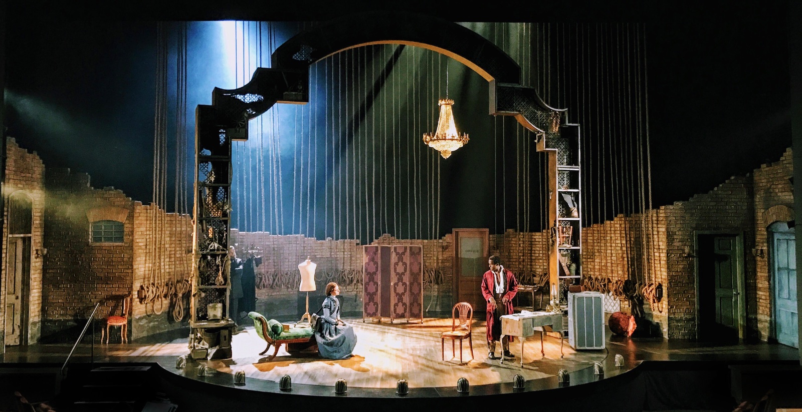 Red Velvet lighting design by Jason Lyons, The Old Globe