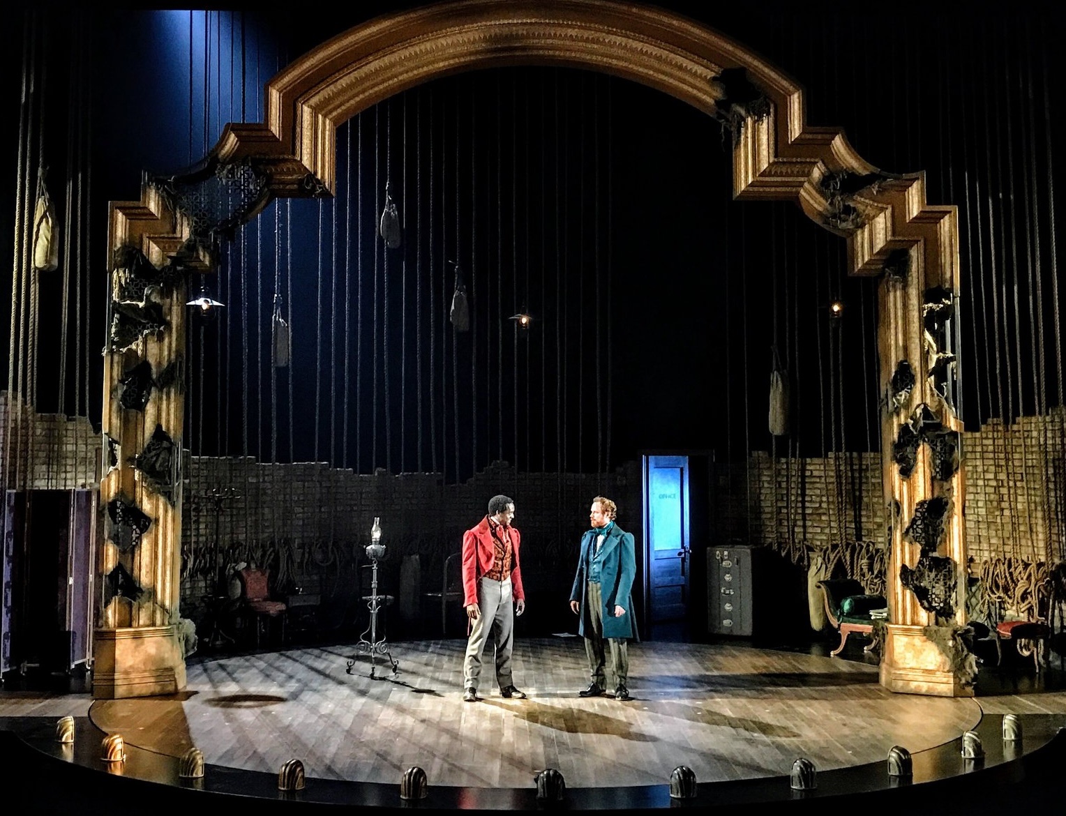 Red Velvet lighting design by Jason Lyons, The Old Globe