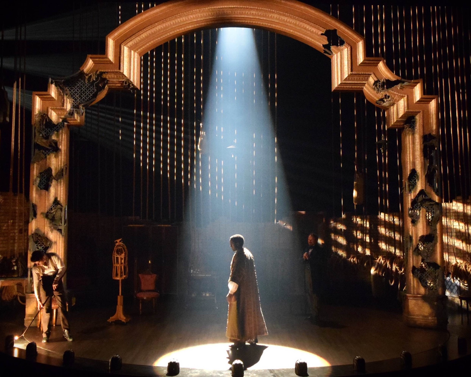 Red Velvet lighting design by Jason Lyons, The Old Globe