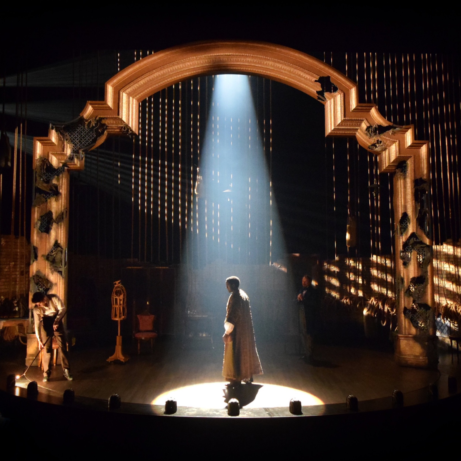 Red Velvet lighting design by Jason Lyons, The Old Globe