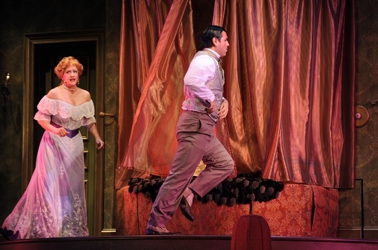 A Flea In Her Ear lighting design by Jason Lyons, KC Rep