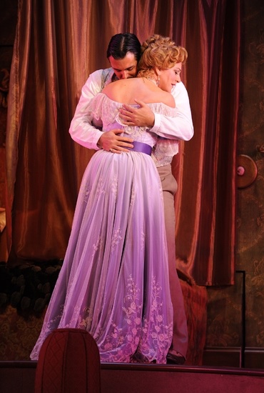 A Flea In Her Ear lighting design by Jason Lyons, KC Rep