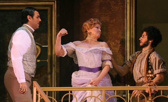 A Flea In Her Ear lighting design by Jason Lyons, KC Rep