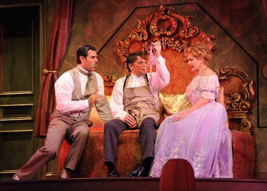 A Flea In Her Ear lighting design by Jason Lyons, KC Rep
