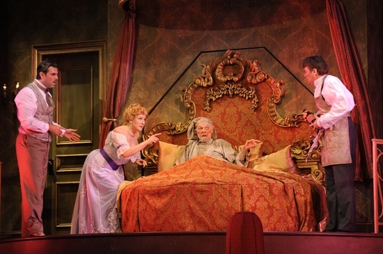 A Flea In Her Ear lighting design by Jason Lyons, KC Rep