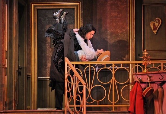 A Flea In Her Ear lighting design by Jason Lyons, KC Rep