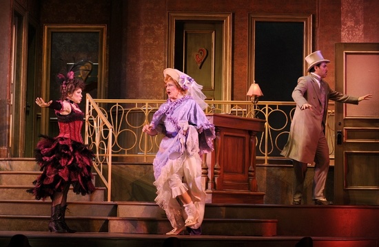 A Flea In Her Ear lighting design by Jason Lyons, KC Rep