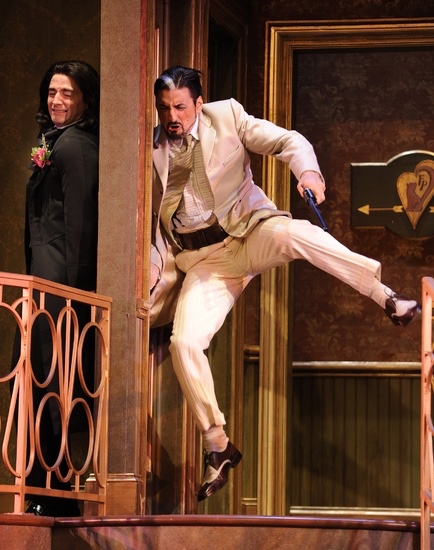 A Flea In Her Ear lighting design by Jason Lyons, KC Rep