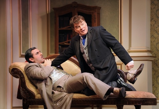 A Flea In Her Ear lighting design by Jason Lyons, KC Rep