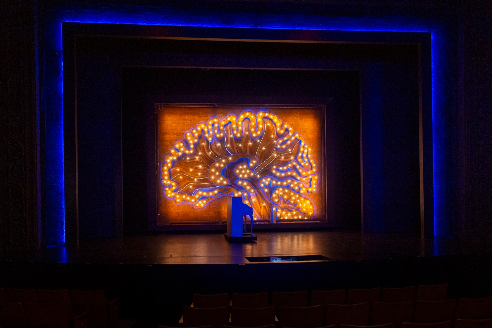 A New Brain lighting design by Jason Lyons, Barrington Stage Company