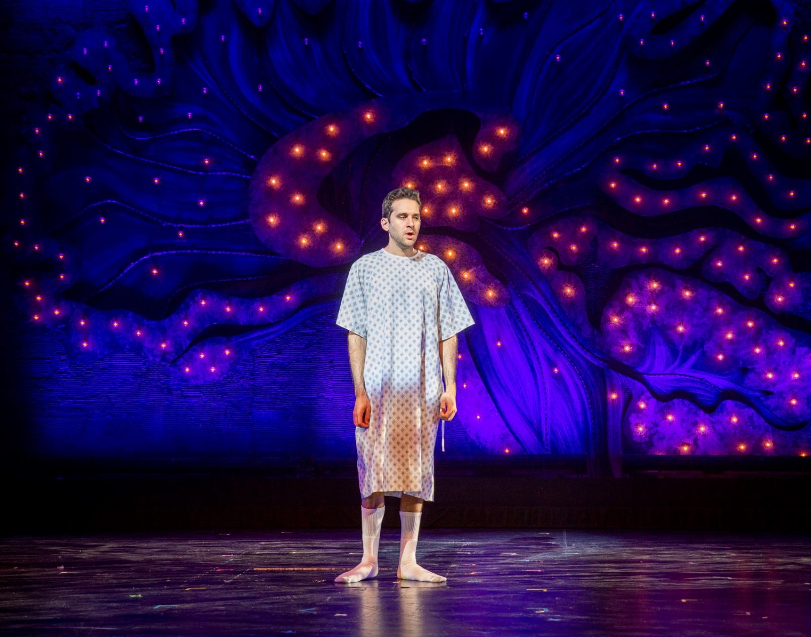 A New Brain lighting design by Jason Lyons, Barrington Stage Company