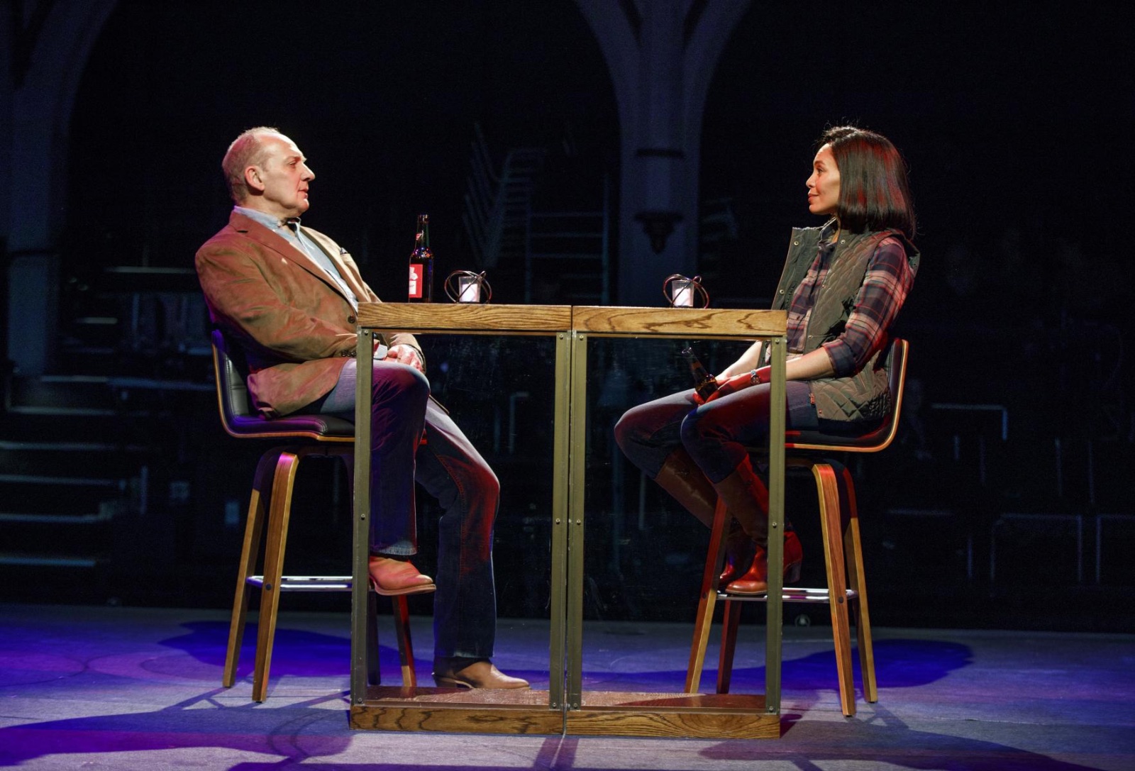 Kings lighting design by Jason Lyons, The Public Theater