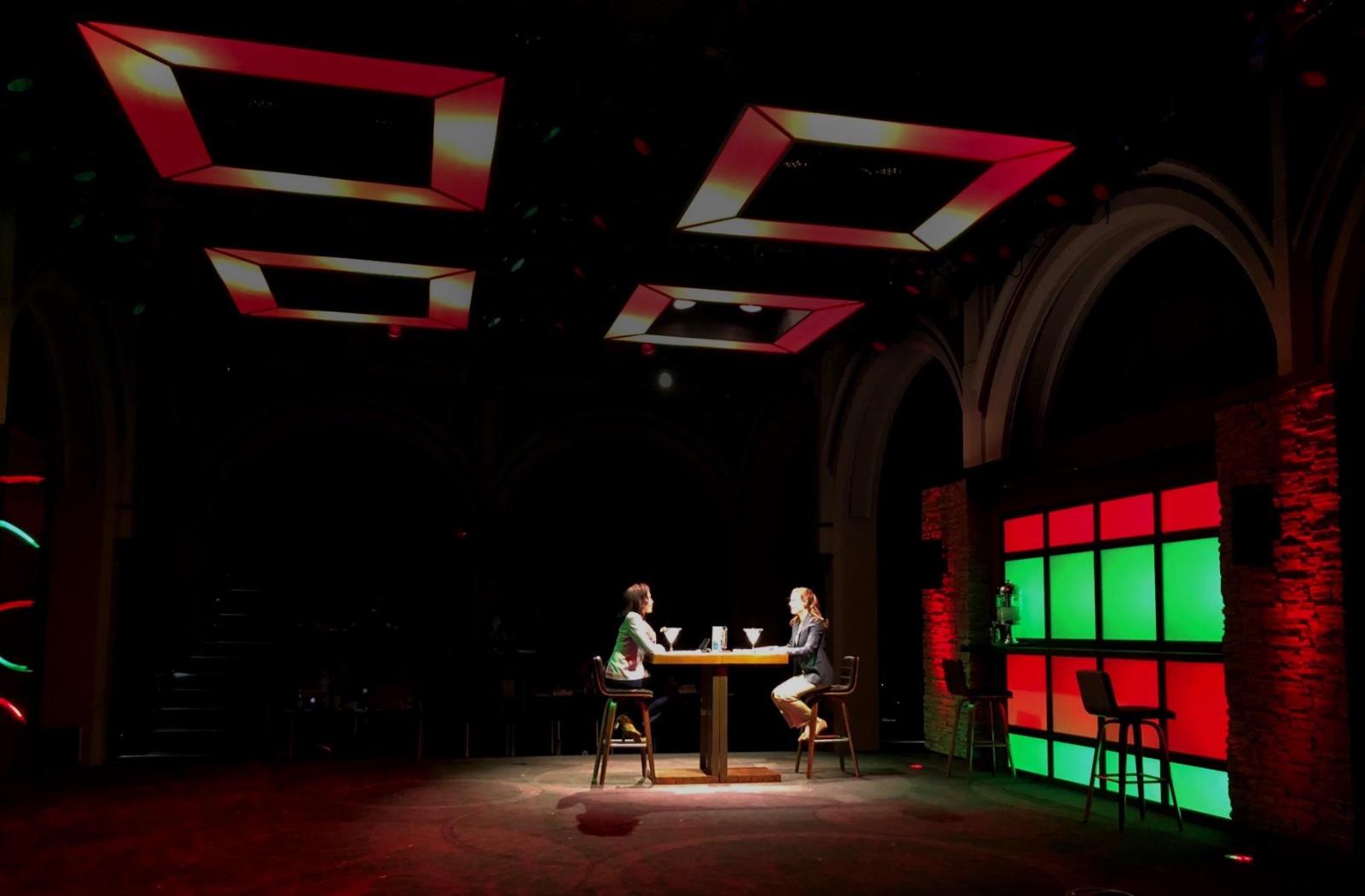 Kings lighting design by Jason Lyons, The Public Theater