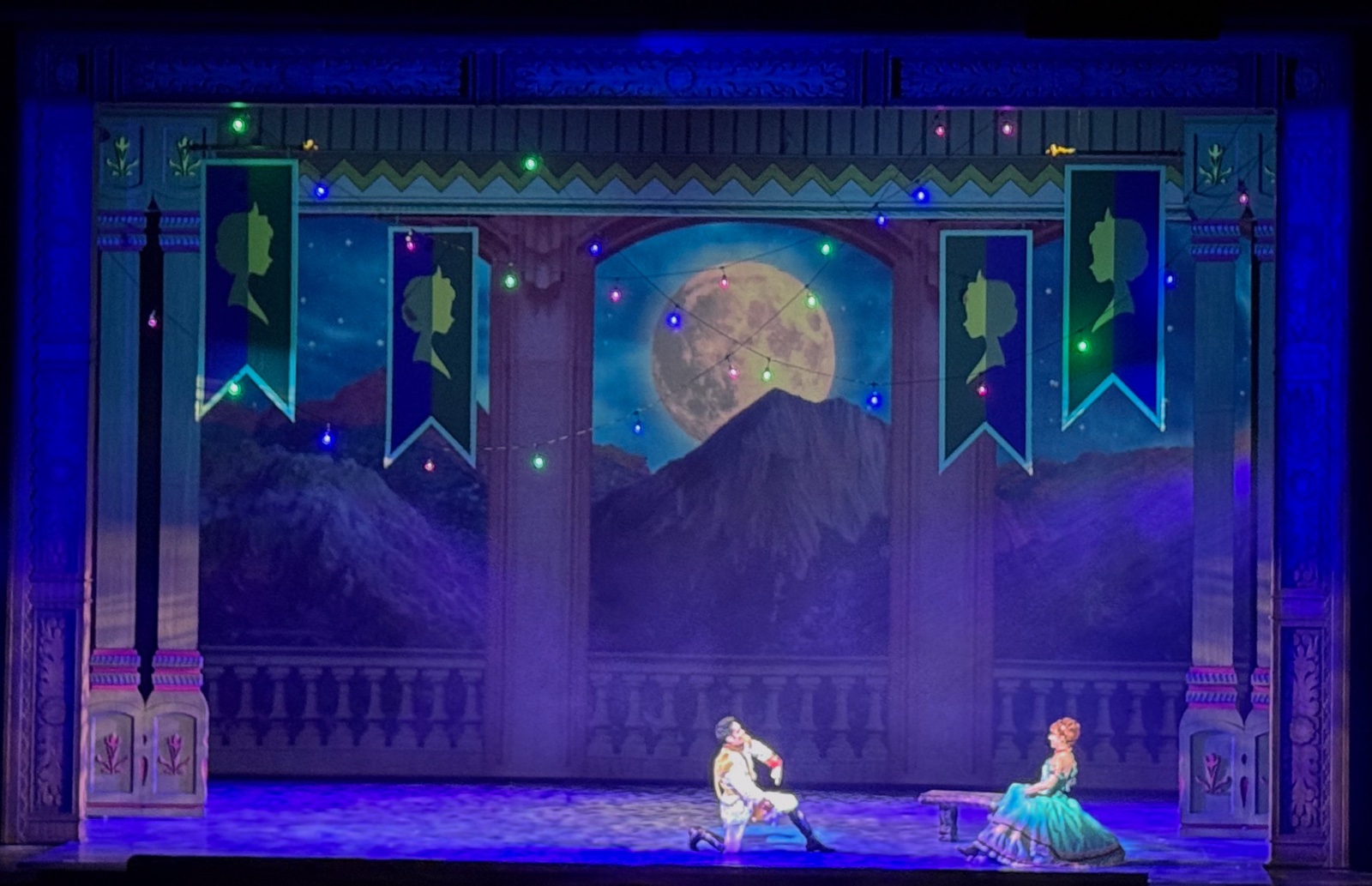 Frozen lighting design by Jason Lyons, Theater Under the Stars