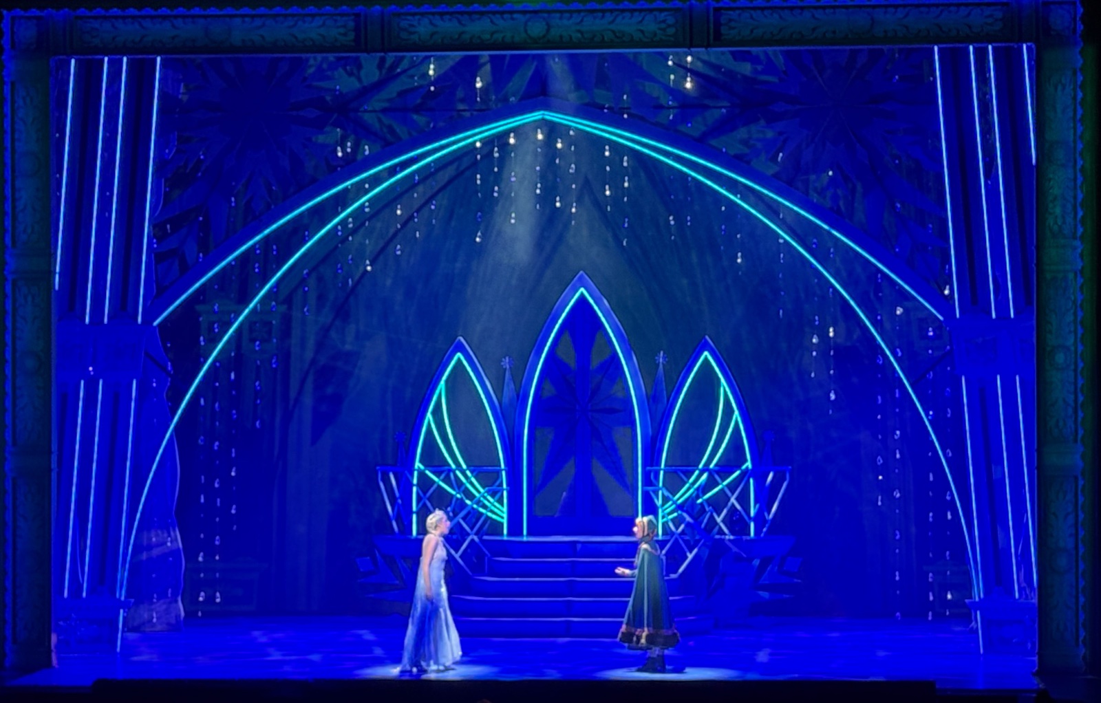 Frozen lighting design by Jason Lyons, Theater Under the Stars