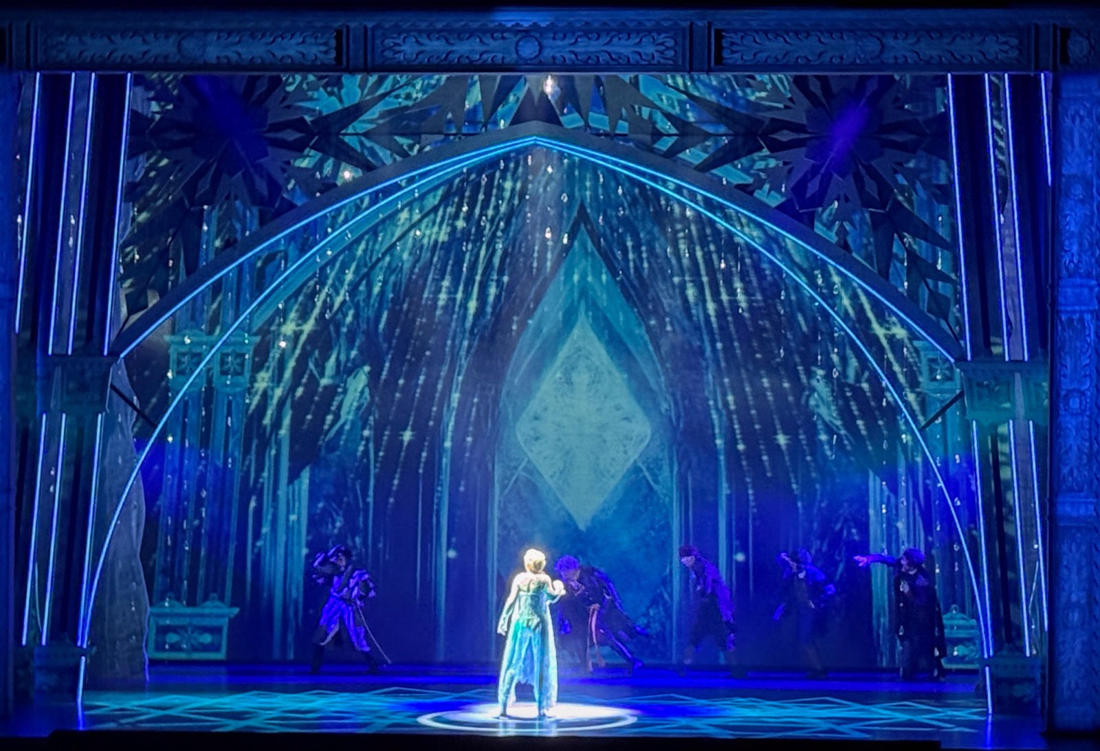 Frozen lighting design by Jason Lyons, Theater Under the Stars