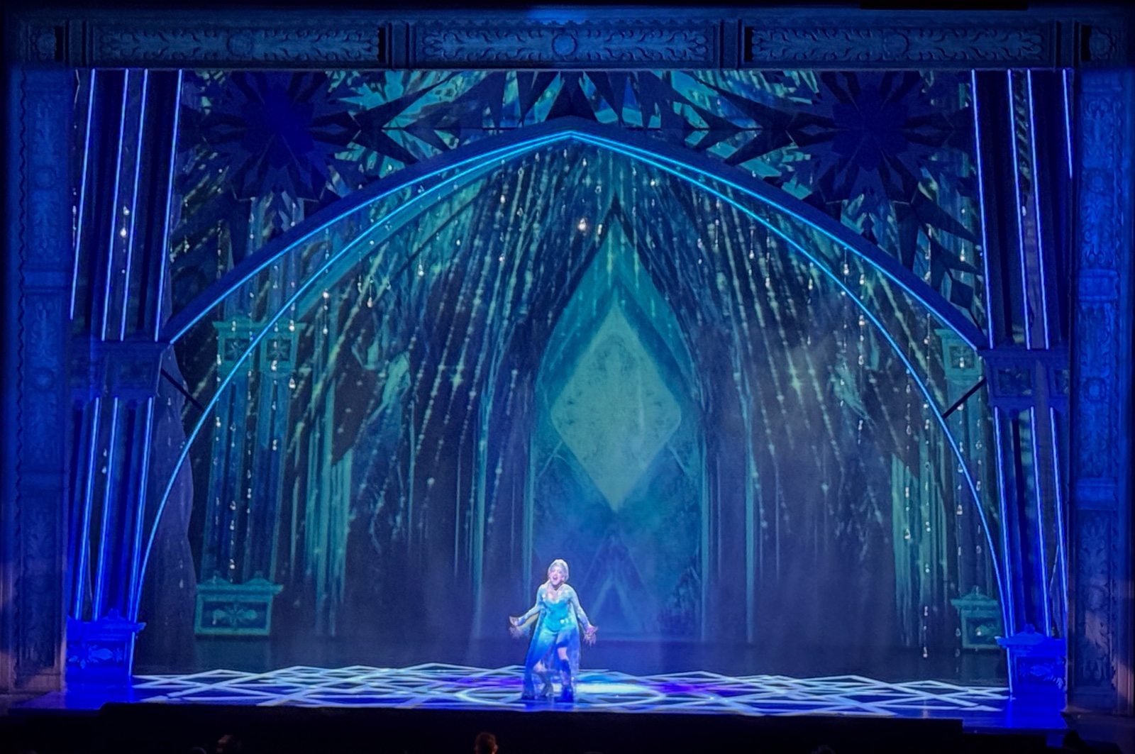 Frozen lighting design by Jason Lyons, Theater Under the Stars