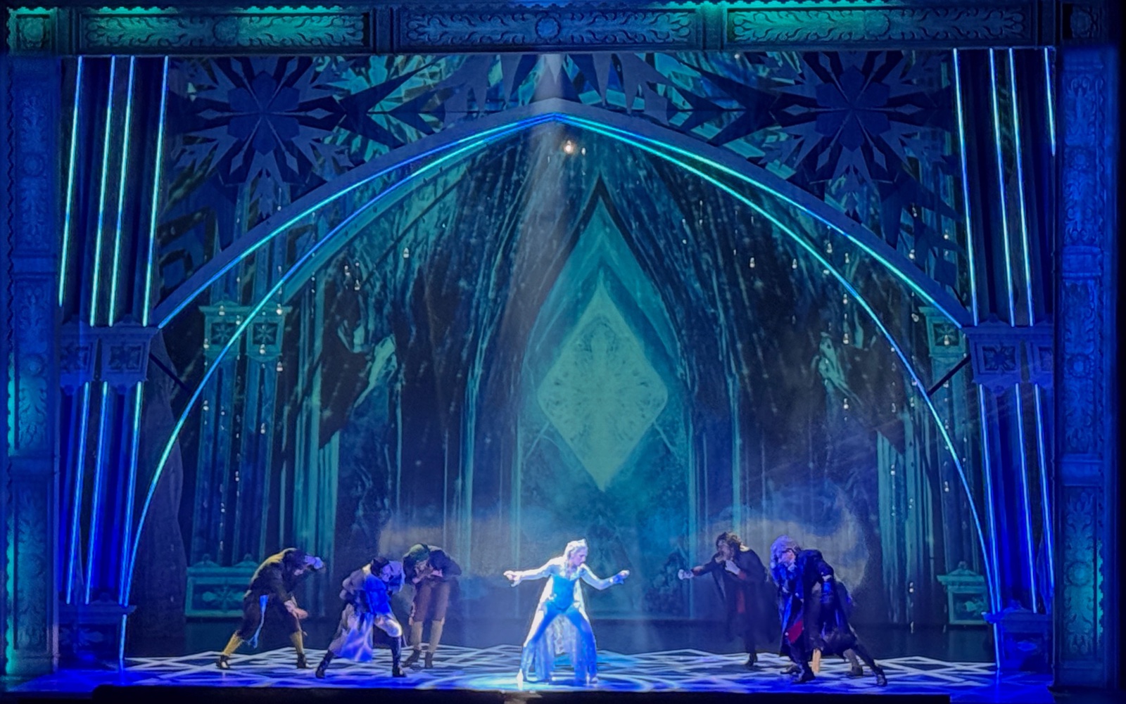 Frozen lighting design by Jason Lyons, Theater Under the Stars
