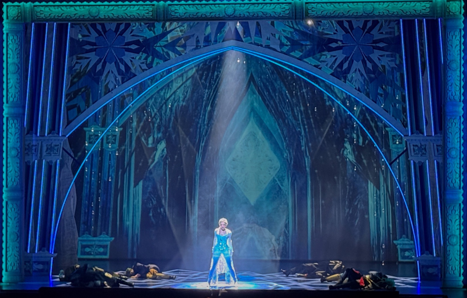 Frozen lighting design by Jason Lyons, Theater Under the Stars
