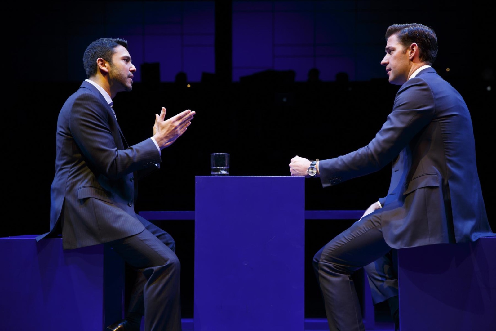 Dry Powder lighting design by Jason Lyons, The Public Theater