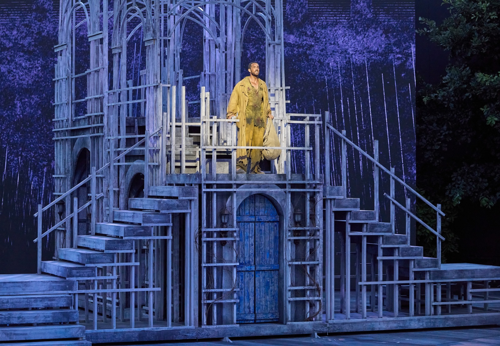 Les Miserables lighting design by Jason Lyons, The Muny