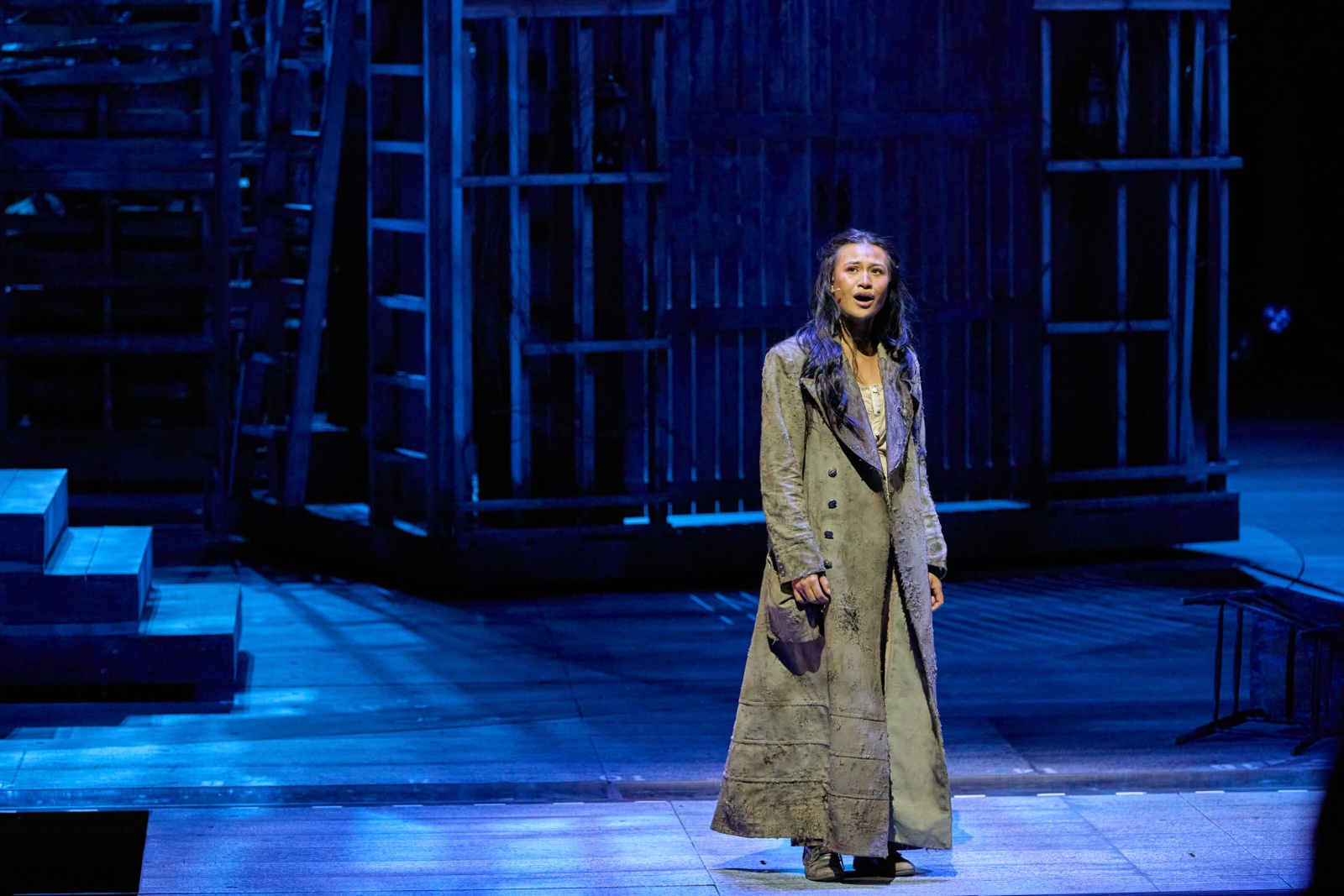 Les Miserables lighting design by Jason Lyons, The Muny