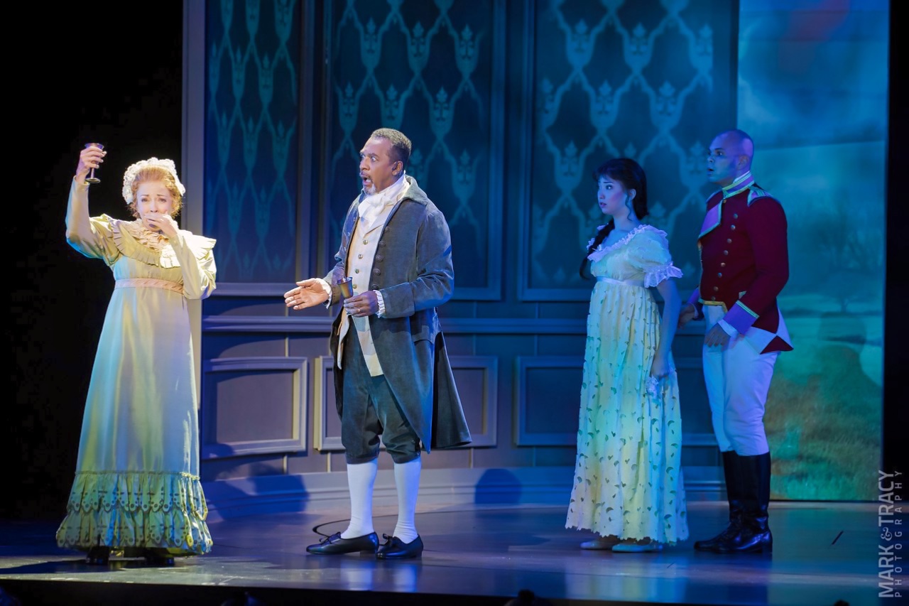 Austen's Pride lighting design by Jason Lyons, 5th Avenue