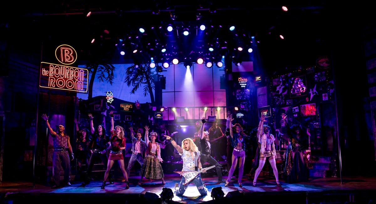 Rock of Ages lighting design by Jason Lyons, New World Stages