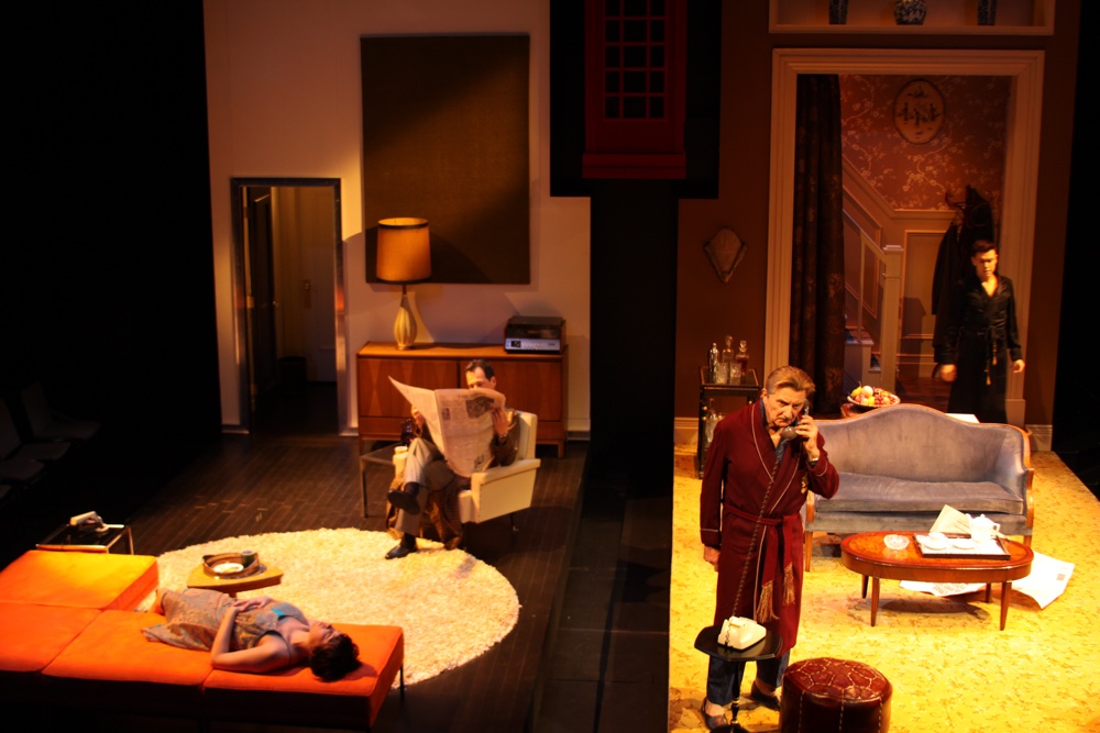 Two By Pinter lighting design by Jason Lyons, Atlantic Theater Company