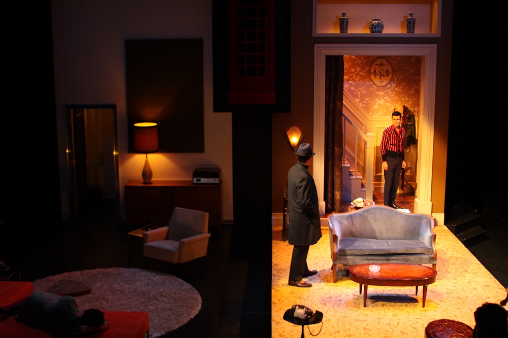 Two By Pinter lighting design by Jason Lyons, Atlantic Theater Company
