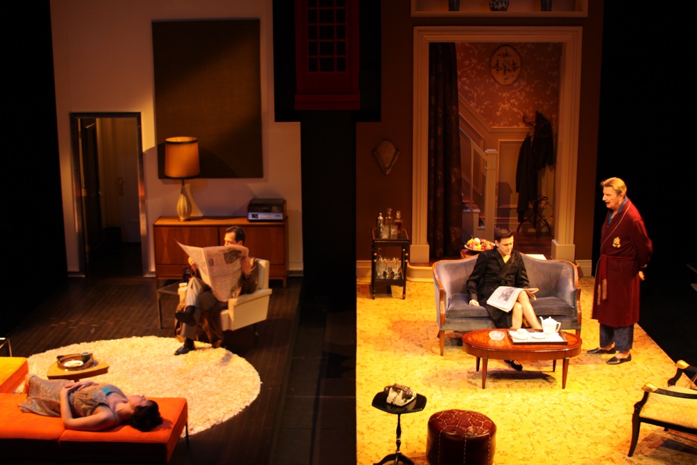 Two By Pinter lighting design by Jason Lyons, Atlantic Theater Company