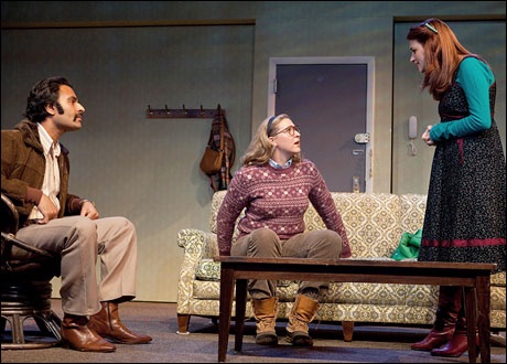 Happy Hour lighting design by Jason Lyons, Atlantic Theater Company