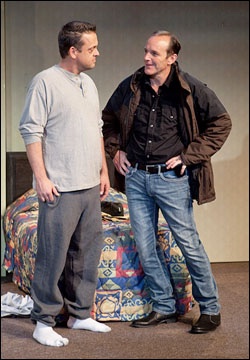 Happy Hour lighting design by Jason Lyons, Atlantic Theater Company