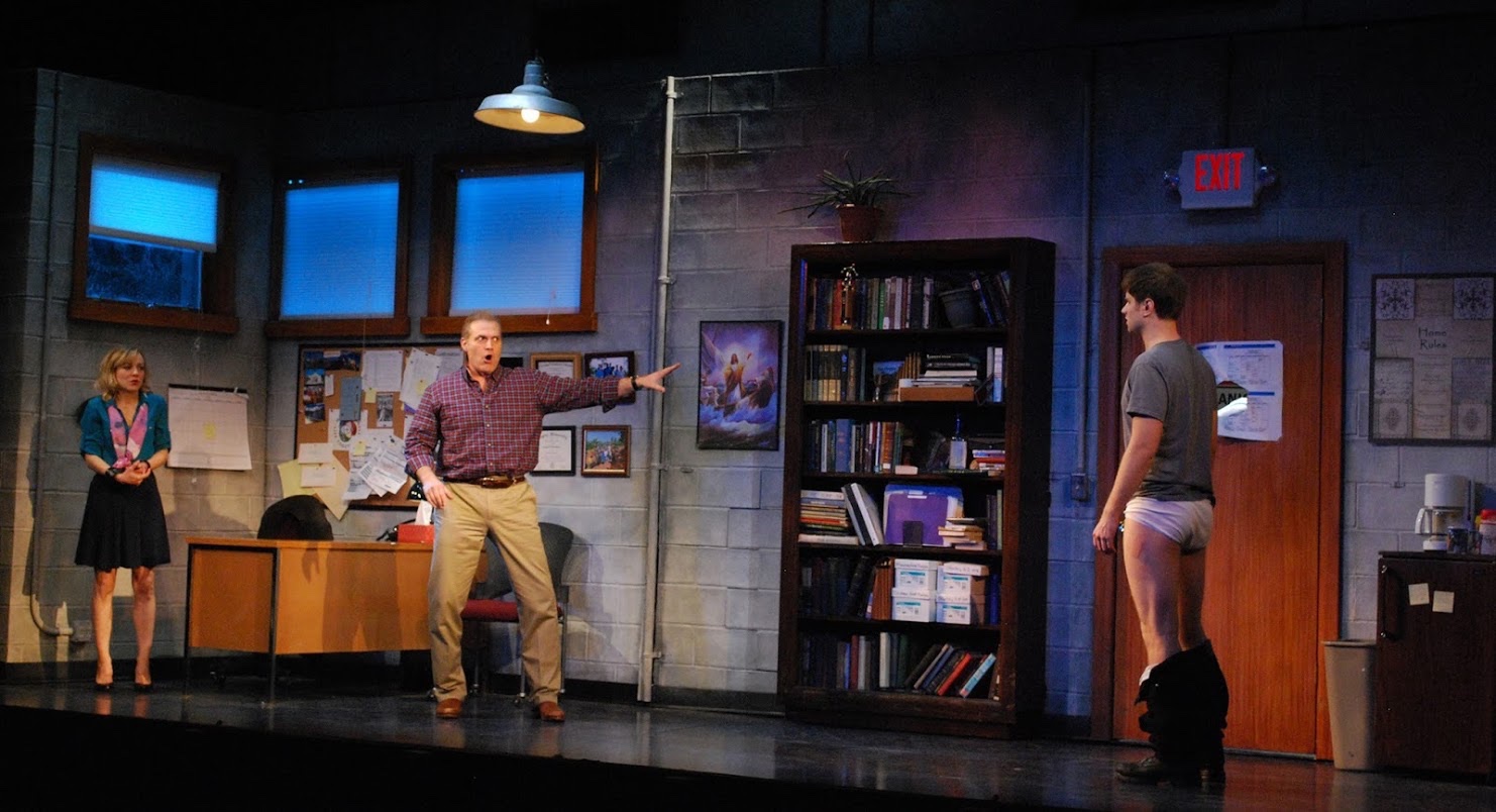 Hand To God lighting design by Jason Lyons, The Booth Theater