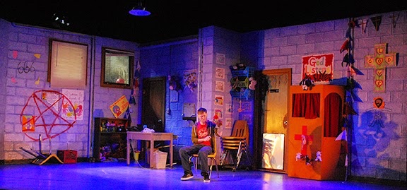 Hand To God lighting design by Jason Lyons, The Booth Theater