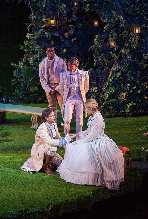 Loves Labors Lost lighting design by Jason Lyons, The Old Globe